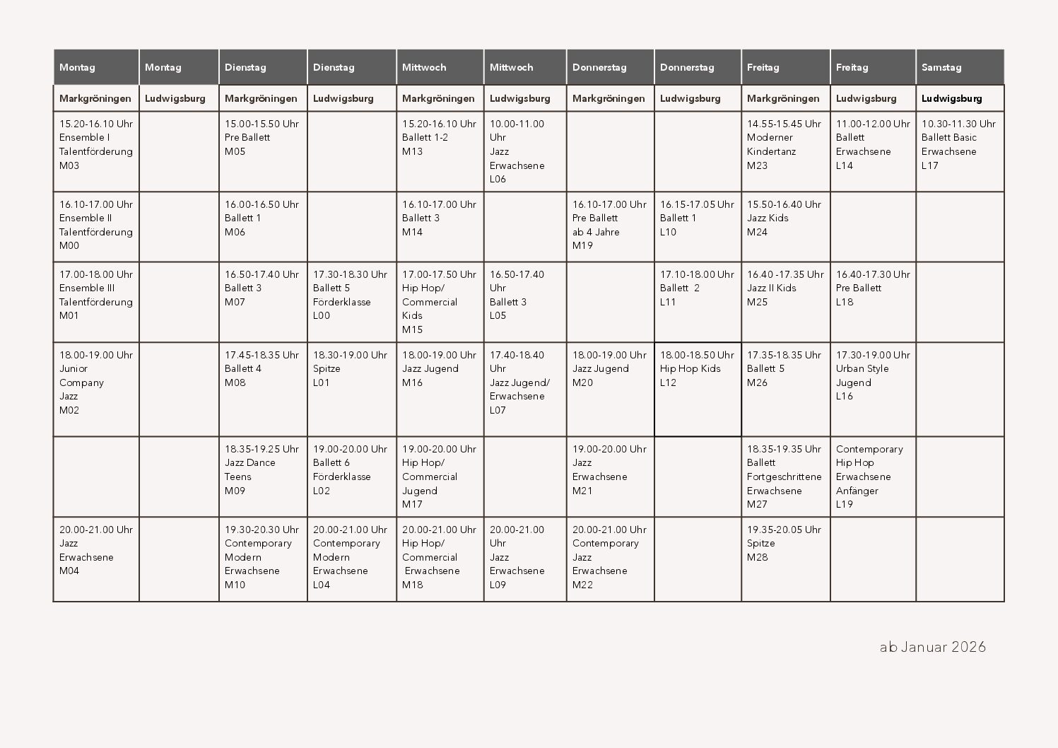 Kursabo Jugendliche und Erwachsene